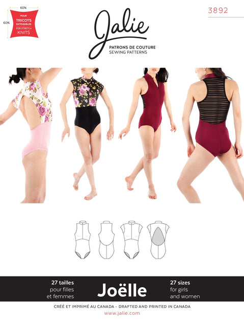 Diy Dance Leotard Sewing Pattern PDF Leotard With Open Back and