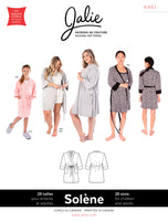 Solene Lounge Robe Sewing Pattern by Jalie