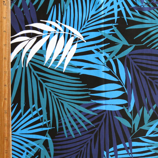 Blue Palms Nylon Spandex Swimsuit Fabric - 19" Remnant