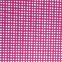 Carmine Rose Gingham Poly Spandex Swimsuit Fabric