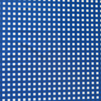 Cobalt Blue Gingham Poly Spandex Swimsuit Fabric