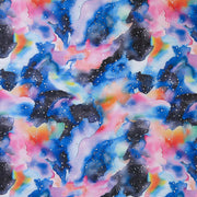 Multicolored Galaxy Poly Spandex Swimsuit Fabric