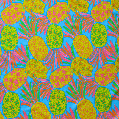 Party Pineapples Nylon Spandex Swimsuit Fabric