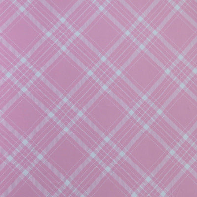 Pink Picnic Check Poly Spandex Swimsuit Fabric