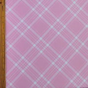 Pink Picnic Check Poly Spandex Swimsuit Fabric