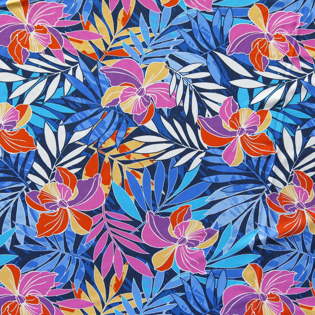 Tropical Leaves Nylon Spandex Swimsuit Fabric