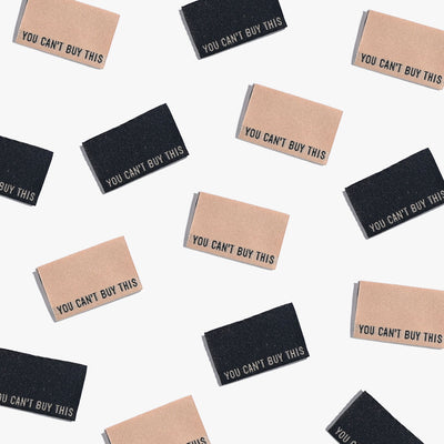 "You Can't Buy This" 6 Pack Woven Labels by Kylie and the Machine