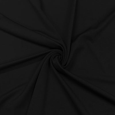 Black Emerge Poly Spandex Athletic Jersey Knit Fabric