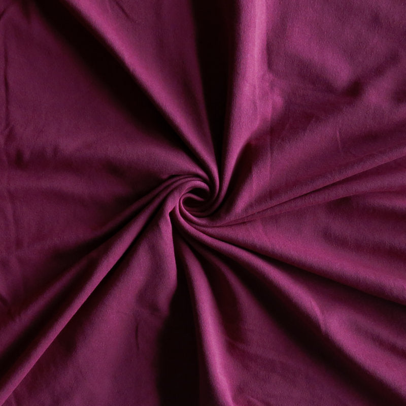 Maroon Cotton Lycra Jersey Knit Fabric The Fabric Fairy