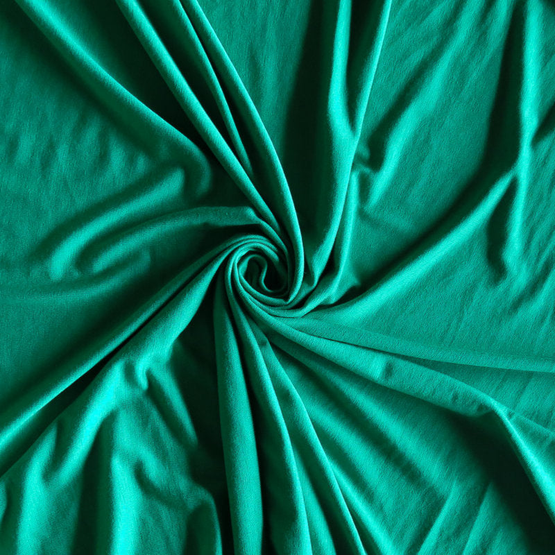 Bamboo Jersey Knit Fabric Kelly Green Yard Many Colors Available