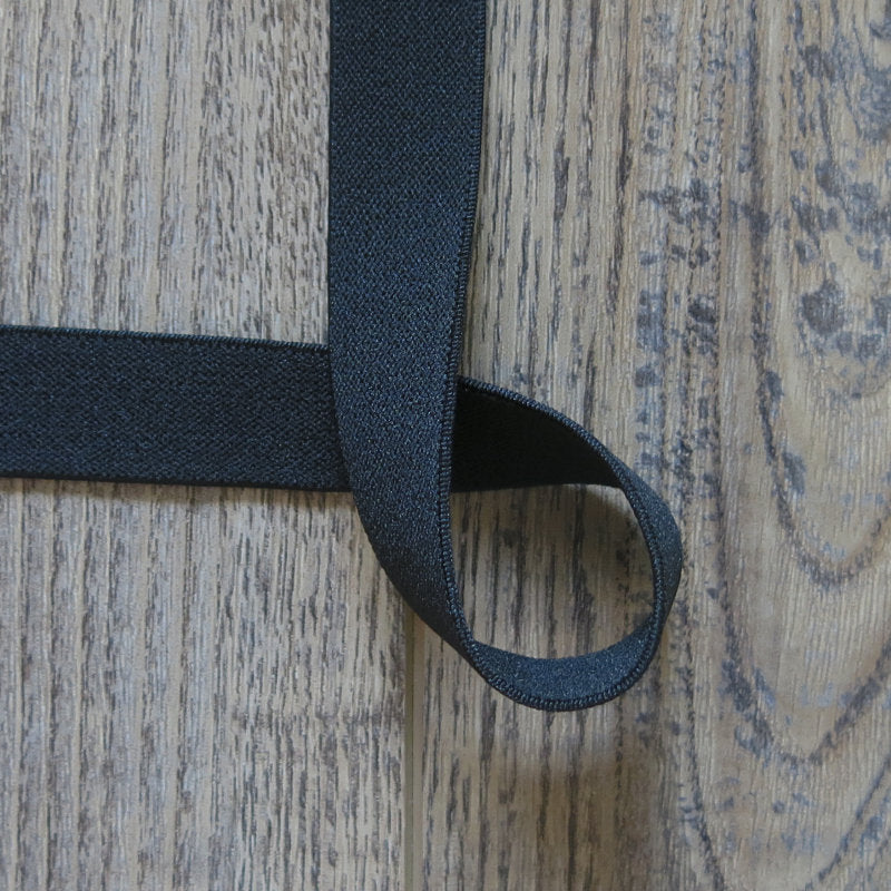 Black Plush Elastic , 11/2 inch 40mm wide Sewing Elastic Band