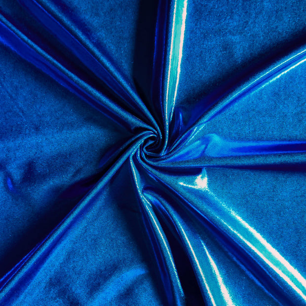 Royal Blue Liquid Metallic Polyester Spandex Swimsuit Fabric – The Fabric  Fairy