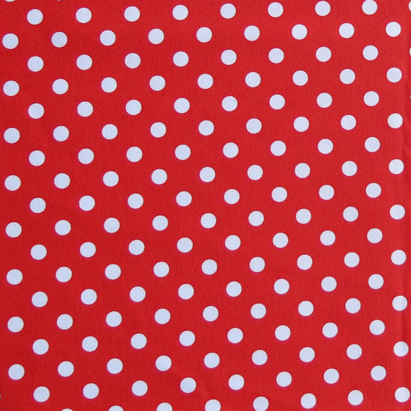 Polka Dots Print Nylon Swimwear Fabric