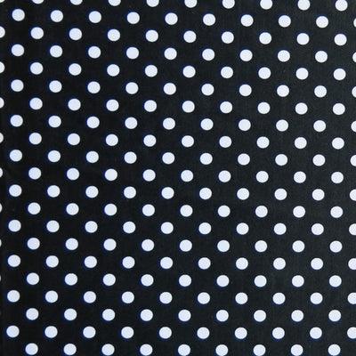 Clear Foil Dot Spandex Black #1