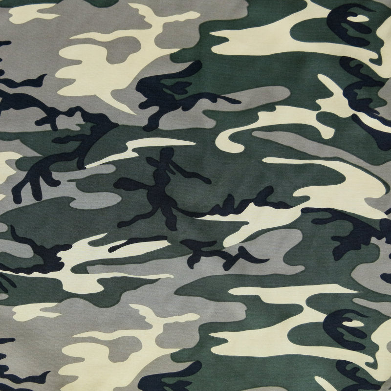 Camouflage Fabric - Black/Dark Gray –