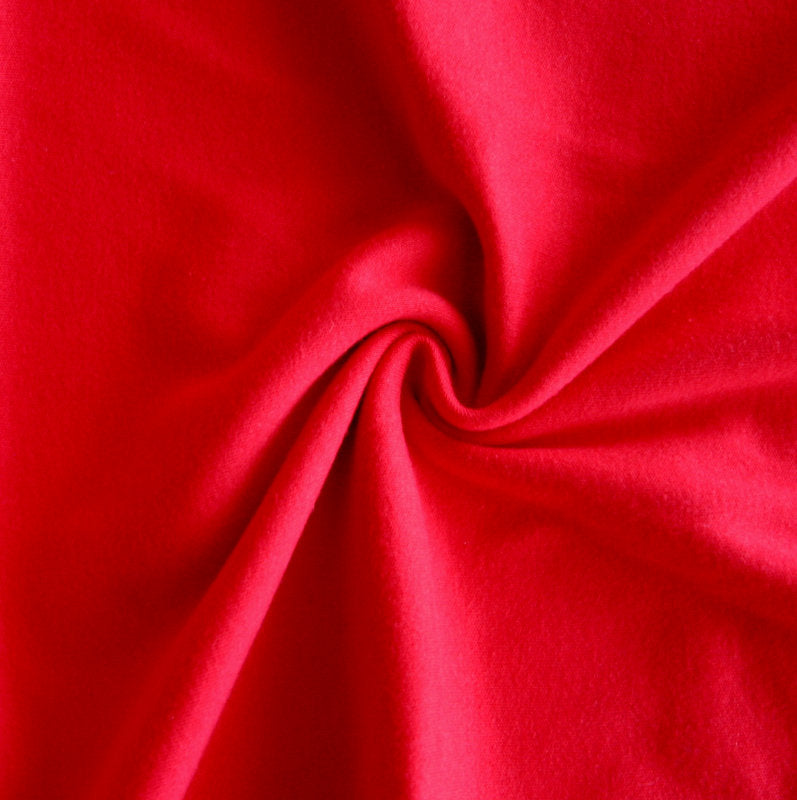 Light Red Cotton Interlock Fabric